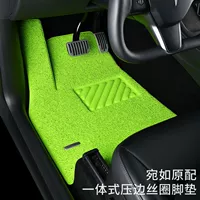 Автомобильные коврики H2V с проводными кольцами, специальные автомобильные водонепроницаемые, грязеотталкивающие, нескользящие, легко чистящиеся, коврики в стиле ковра, цвет авокадо
