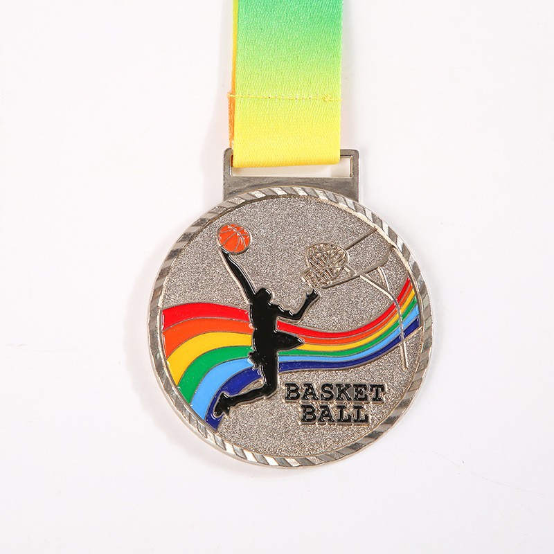Medalla de metal deportes recuerdo medalla de aleación de zinc listado de baloncesto artesanía de metal que hace la medalla de los niños