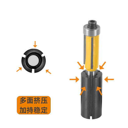 Engraving machine conversion chuck handle reducing diameter conversion set 1/2 woodworking milling tool chuck trimming electromechanical wood milling nut