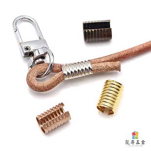 Metal rope buckle handmade DIY accessories leather rope buckle clip elastic rope buckle jewelry accessories clip pen barrel clip tail