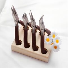 輸入逸品炭素鋼ペンチ無歯尖口丸口斜めはさみ手作り巻線アクセサリーDIYジュエリーツール