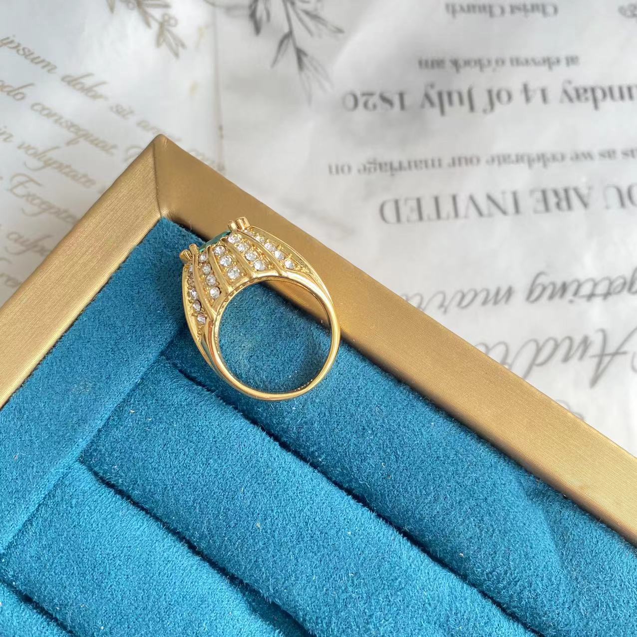 Retro Geometric Alloy Plating Womenu0027S Open Ring 1 Piece