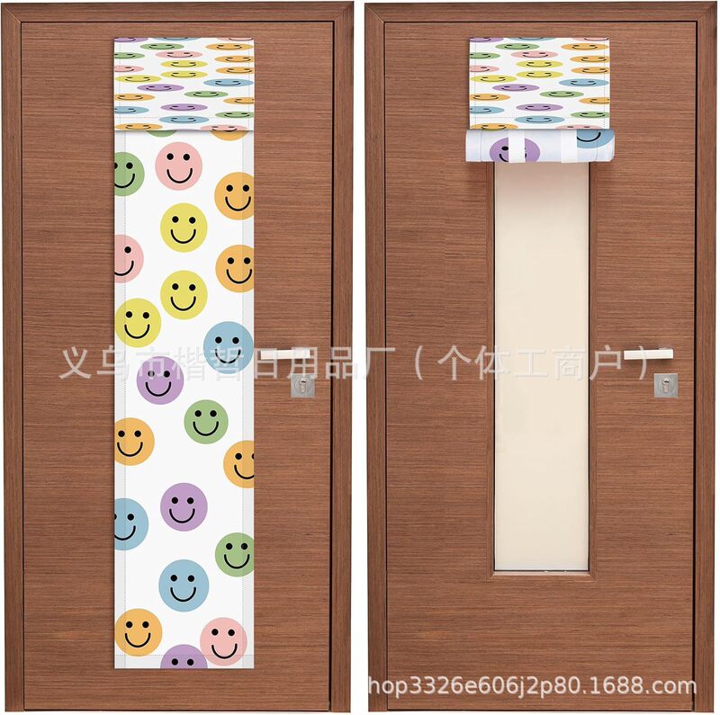 Pencil Classroom Door and Window Cover Pencil Shading Curtain Suitable for Glass Door and Window Shading Curtain Suitable for Kindergarten