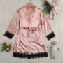 大码春夏蕾丝跨境睡袍