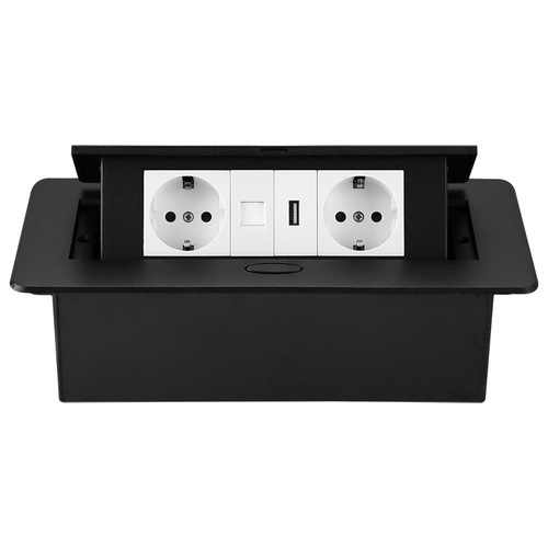 Type 45 European standard power socket cross-border export USB socket embedded in hidden conference desk desktop socket