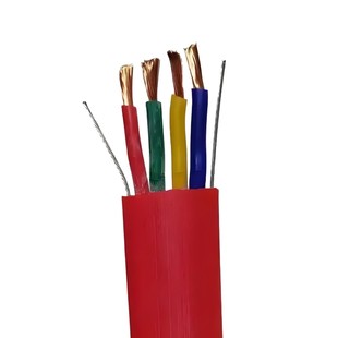 Ygcb Yggb Silicone Rubber Flat Cable High Temperature Resistance 200 Degrees Cold Resistance -60 Degrees 3 Cores 4 Cores 5 Cores 4 6 10 Square