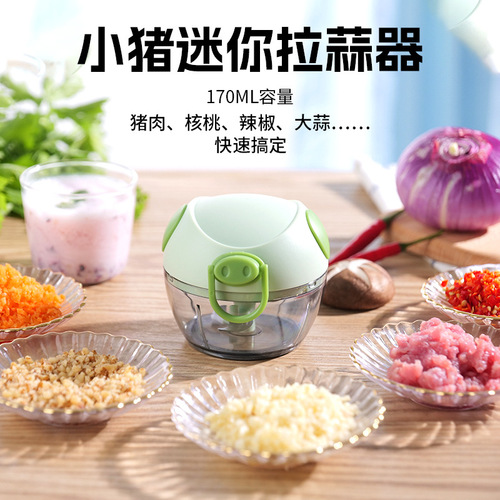 Garlic masher, household multi-functional garlic cutter, garlic grinder, manual garlic puller, garlic stirrer, small garlic mincer