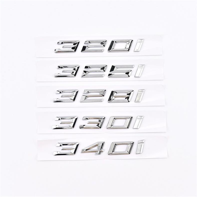 Suitable for BMW 320i car stickers, 325i lettering, 328i rear emblem, 330i displacement badge, 340i car emblem modification