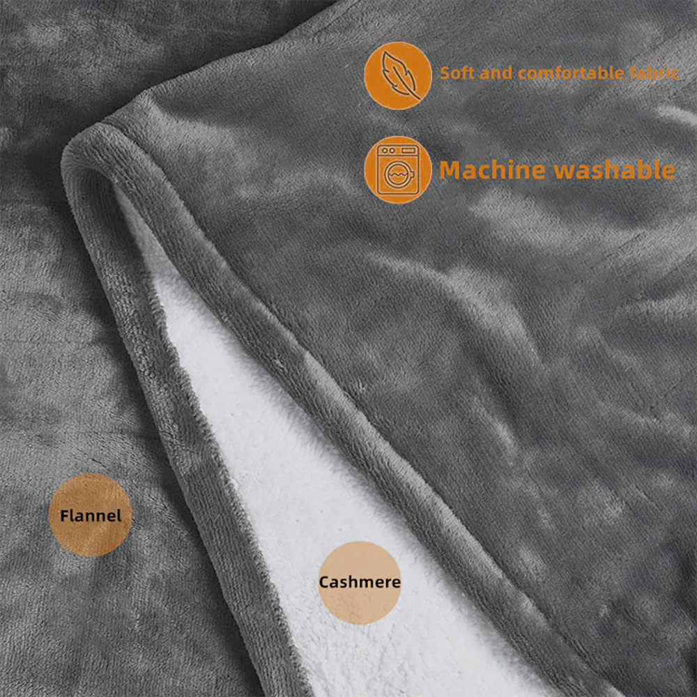 USB electric heating shawl blanket 3 levels 76x150cm multifunctional heating thick shoulder warming blanket power bank heating pad_voghion.com