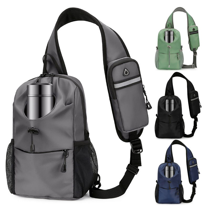 Messenger bag 2025 new cross-border mobile phone bag hot-selling ultra-light cross-body chest bag sling bag casual backpack for men and women