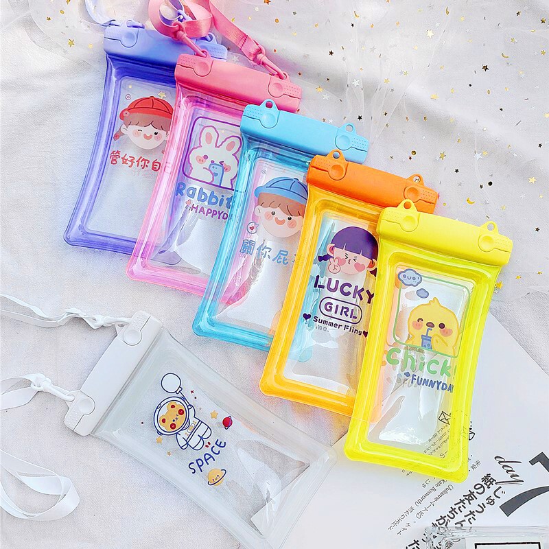 Mobile Phone Waterproof Bag Touchscreen Inflatable New Diving Mobile Phone Case Swimming Waterproof Case Takeaway Drifting Equipment