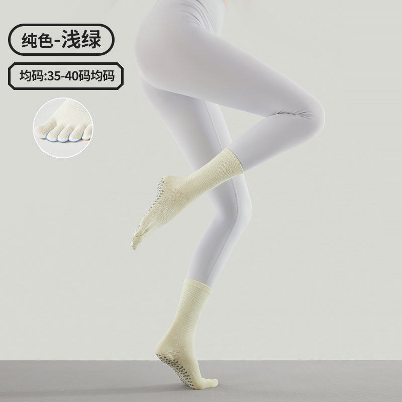 Calcetines finos de yoga para verano, calcetines largos de Pilates, calcetines deportivos de compresión antideslizantes de longitud media para mujer, venta al por mayor de artículos de fitness.