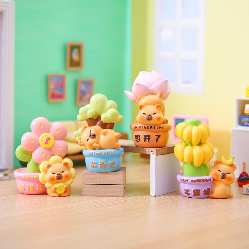 Cute and Simple Kappi Bala Peripheral Dolphin Dolphin No Worry Trend Desktop Car Decorations Wholesale