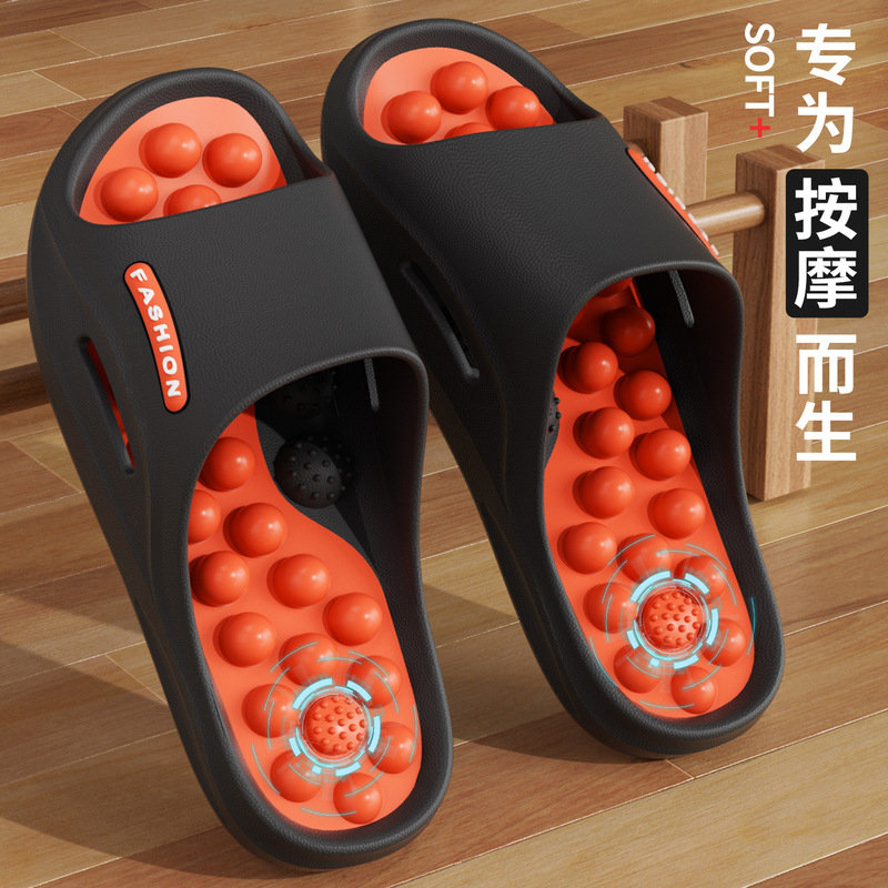 Massage Slippers for Men, Summer 2026 New Model, Foot Acupoint Massage, Couple's Outdoor Non-Slip Comfortable Bathroom Sandals for Women