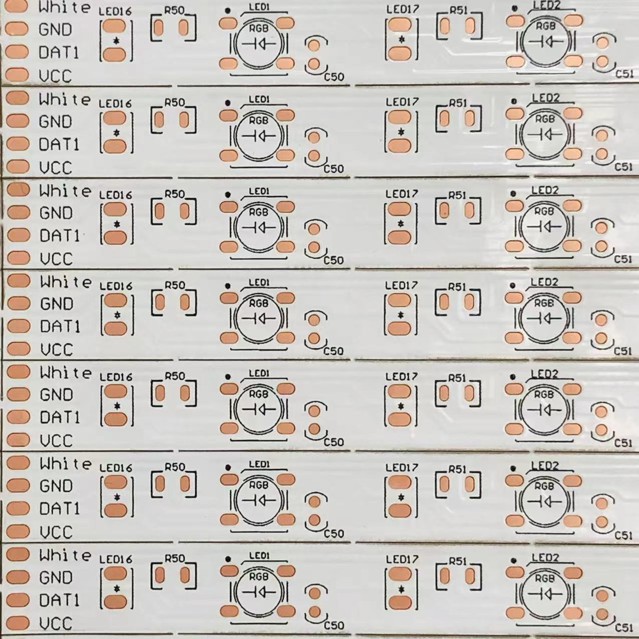 FPC柔性线路板4040 4545 四脚幻彩 31D/条 正膜背油385*8MM*30PCS