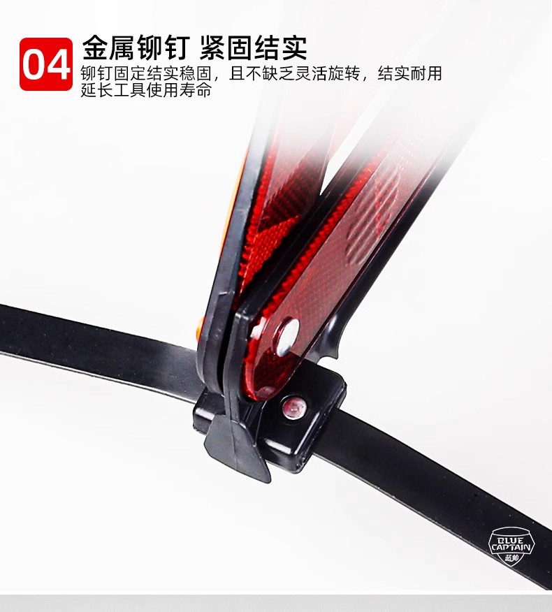 Car warning triangle stand for vehicle annual inspection, fault parking, reflective safety bracket L
