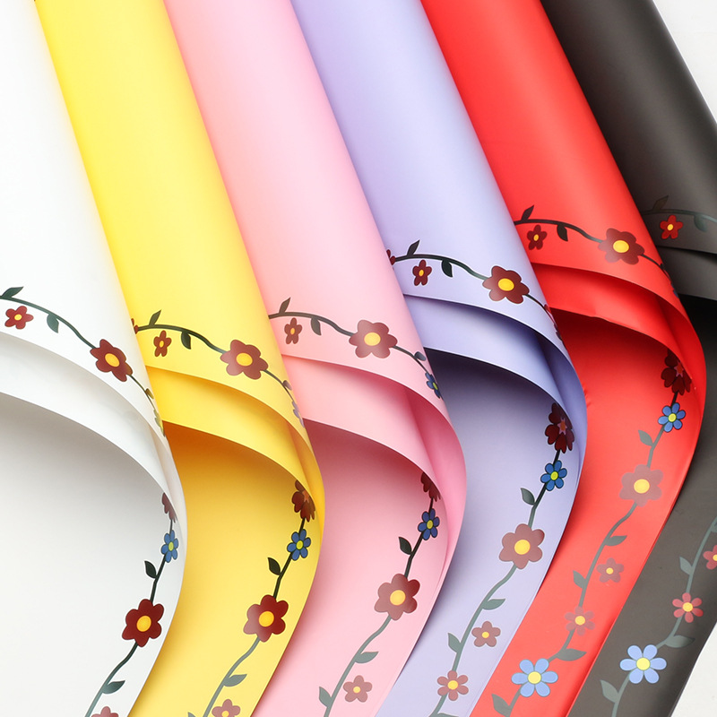 Huasei colorida flor pequeña flor flor de papel de embalaje de flores hecha a mano diy regalo ramo de flores materiales de florista