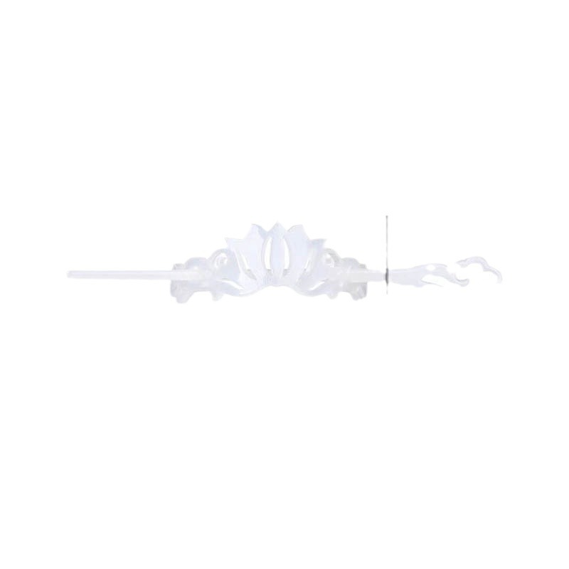 Jade imitación de ácido acético corona de cabello pinzas de cabello de Xiaozhong nuevo estilo chino de alto nivel pinzas de cabello de estilo antiguo Hanfu paso agitar pinzas de cabello tocado