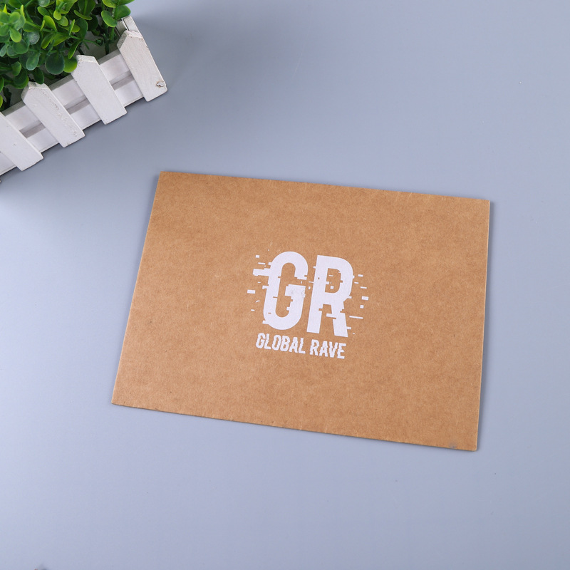 厂家绕绳牛皮横版信封袋 票据文件收纳档案袋西式信封包装袋烫金