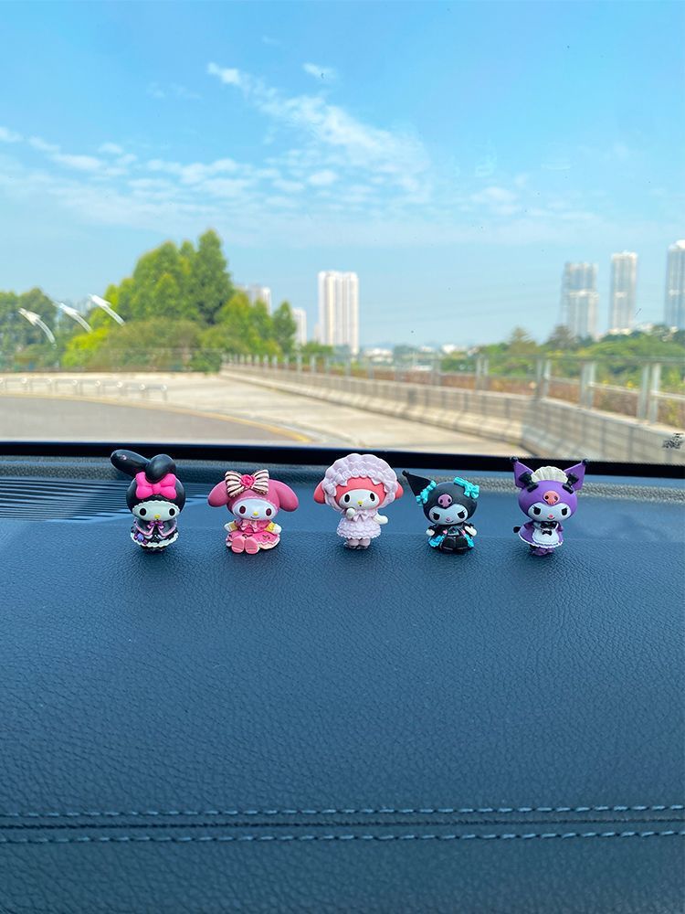Witch Kuromi Car Interior Accessories Car Ornaments Center Console Four Seasons Sanrio Popular Car Interior Accessories for Women