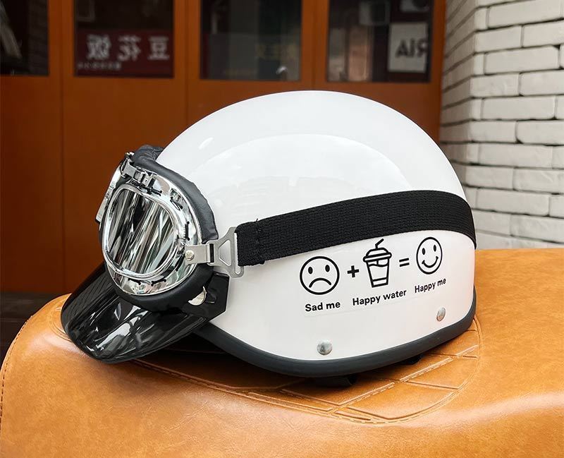 Retro Motorcycle Style Helmet