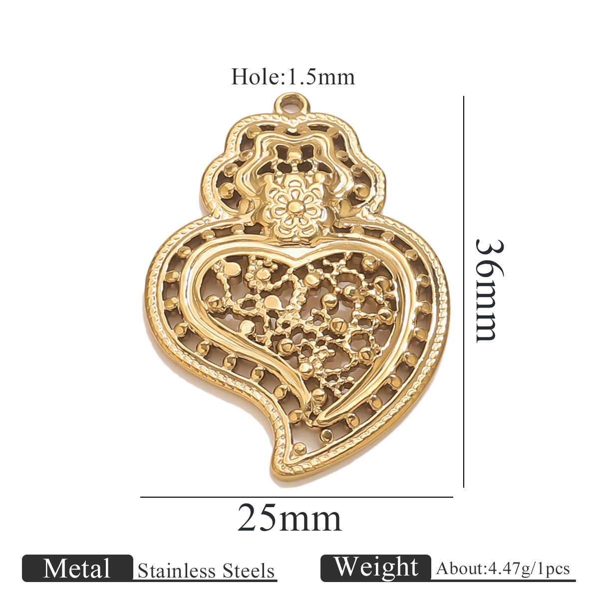 Acero inoxidable de alta moda sol amor oro 18K colgante accesorios collar de brazalete acero titanio accesorios de joyería DIY