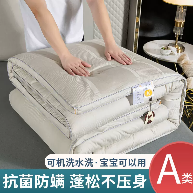 新冬季加厚a类全棉大豆纤维被单人冬被芯春秋被子学生被褥棉夏被