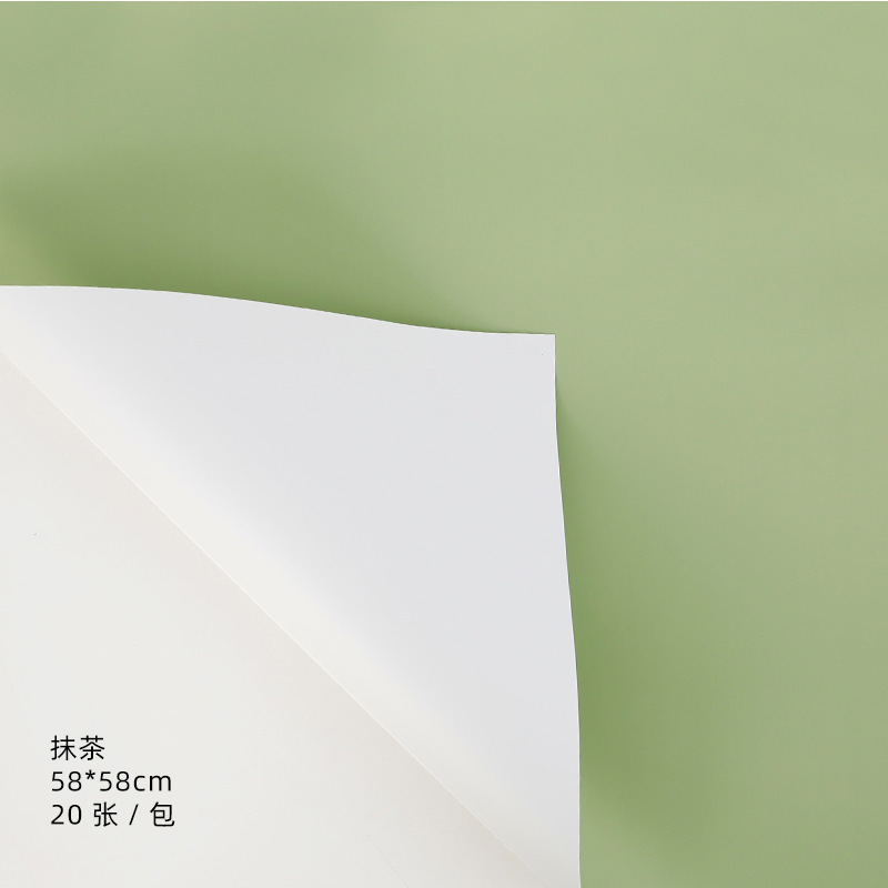 Tangde fábrica directa de doble cara de dos colores papel Ouya engrosada impermeable regalo flor papel de embalaje al por mayor