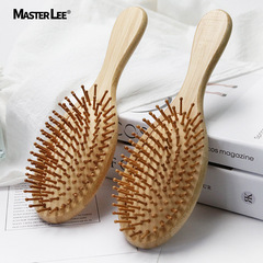 熱賣頭部按摩氣囊梳頭皮保健氣墊梳楠竹木質美發順發梳子批發