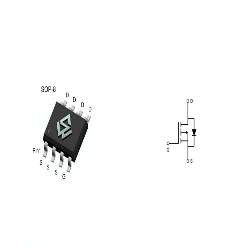 Силиконовая полупроводниковая трубка SWK7708A в упаковке SOP8 N+PMOS для беспроводной зарядки блока питания