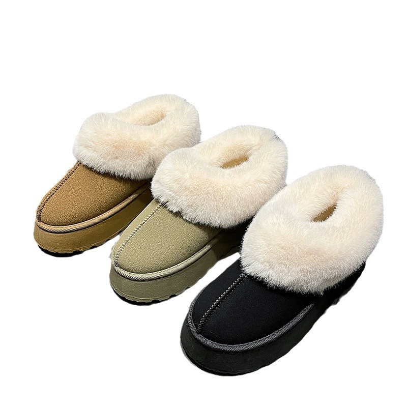 Keep warm low winter low boots for leisure platform, European style