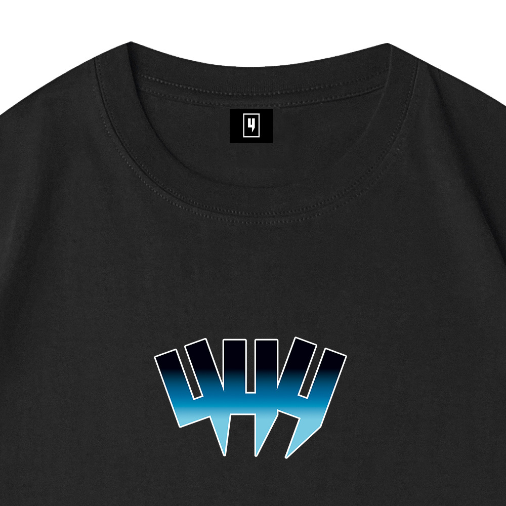 T-shirt uomo stampato cotone comodo maniche corte estivo_voghion.com