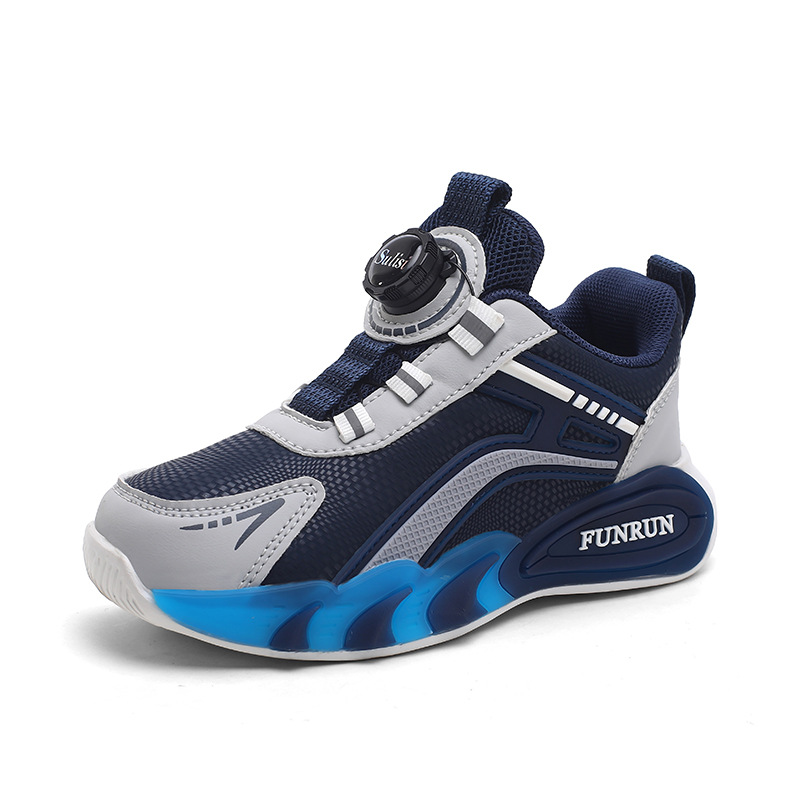 Zapatos infantiles de niñas zapatos deportivos de otoño y invierno 2025, nuevos zapatos de algodón caliente ligero y resistente al desgaste zapatos de botón de niño