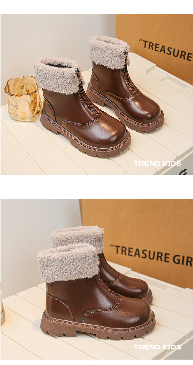 Velvet Martin 2024 Autumn/Winter New Collection Girls' Soft Bottom Two Cotton Short Children's Oxygen Princess Leather_voghion.com