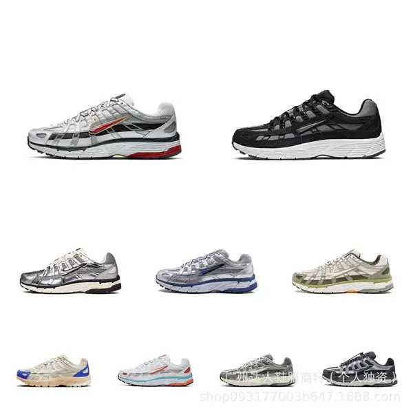 Cross-Border Putian P-6000 Men's and Women's Sports Shoes, Lightweight Mesh Breathable Running Shoes, Low-Top Retro Casual Dad Shoes