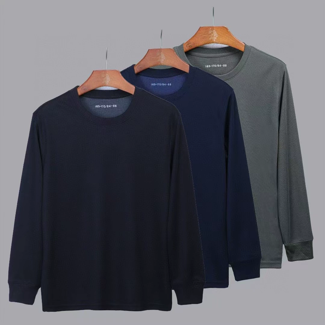 24 рубашки с длинным рукавом для фитнеса с круглым вырезом сплошной цвет весной и осенью для мужчин и женщин