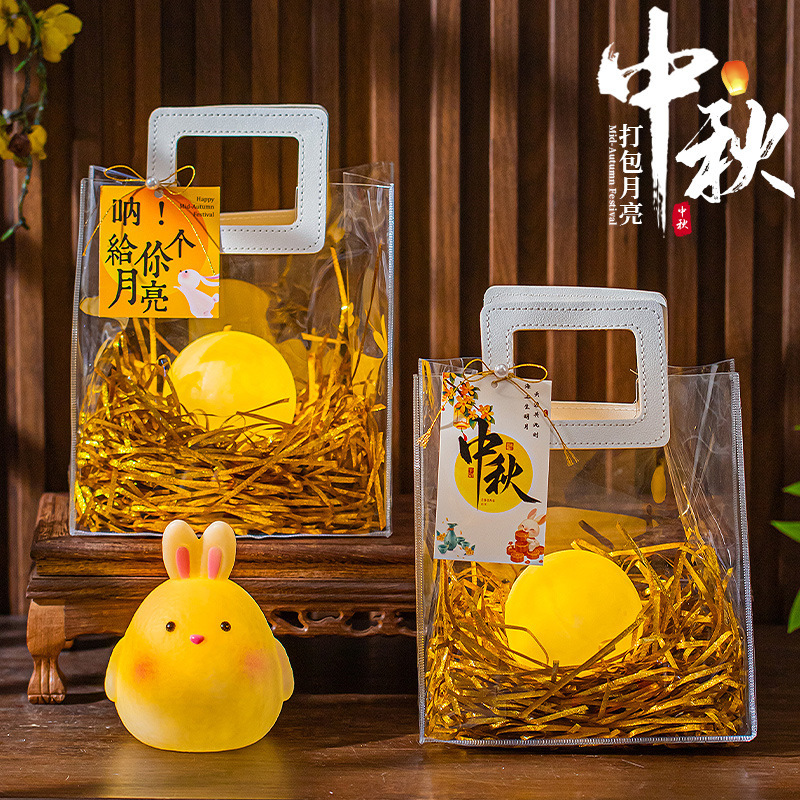 中秋节灯笼儿童手提发光月亮灯手工diy材料创意打包月球礼物装饰|undefined