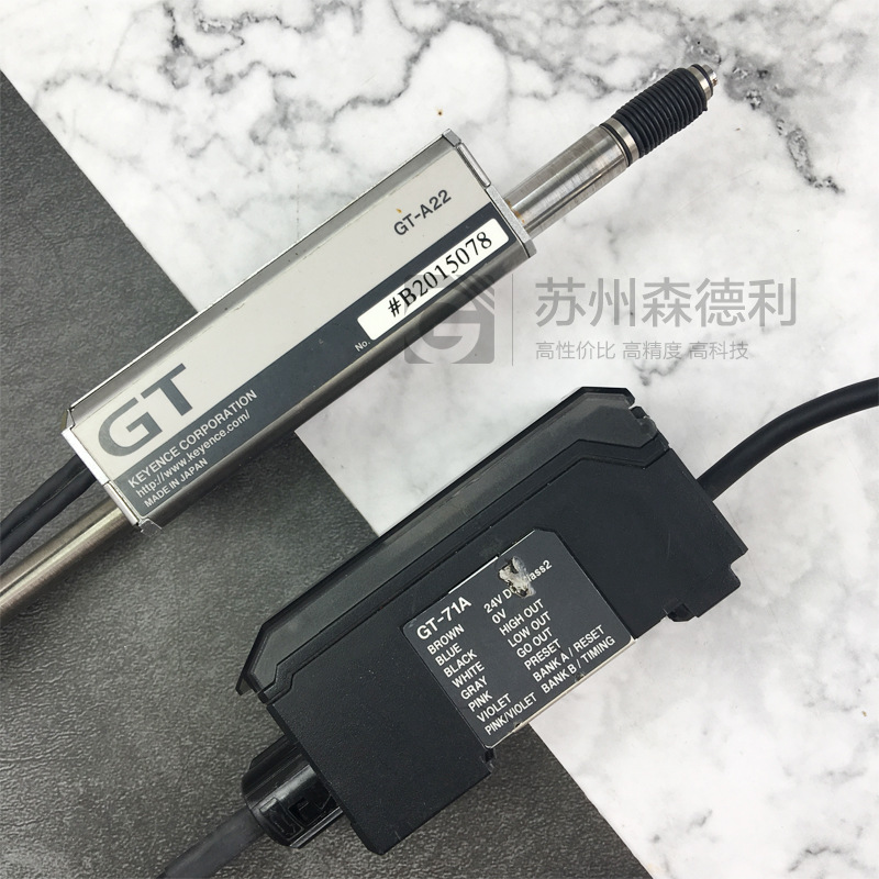 议价KEYENCE基恩士传感器放大器GT-71A/数字接触式传感器头GT-A22