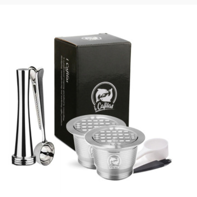 Dos cápsulas de agujero cuadrado + cepillo de cuchara + 24 martillo recto + cuchara de acero inoxidable (poroso)