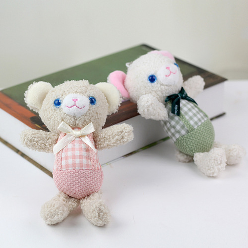 小熊毛绒玩具泰迪背带小熊包包服装小号挂件玩偶熊熊公仔活动礼品