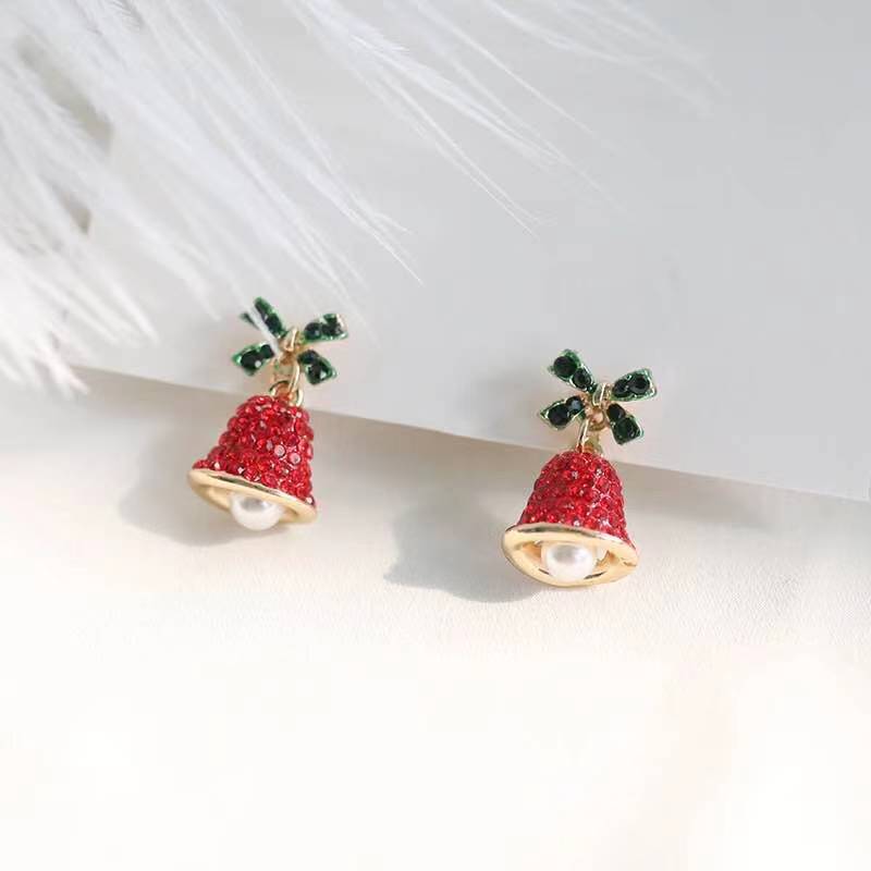 圣诞铃铛耳钉