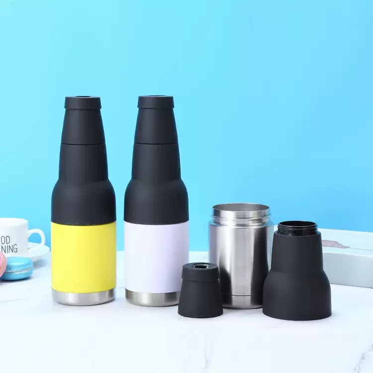 Amazon 12oz lata de coque multifuncional coche 304 lata fría de acero inoxidable lata de cerveza logo al por mayor