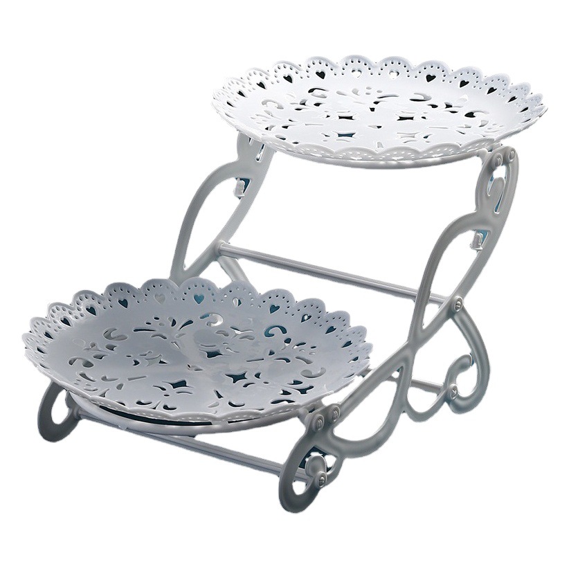 Factory direct European dessert table display stand cake table snack afternoon tea cake plate creative fruit plate