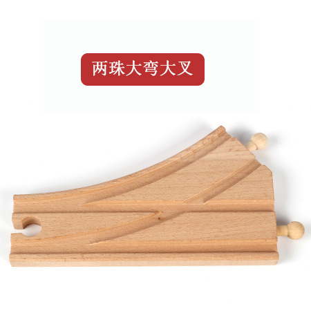 Vía de tren de madera de los niños directos de fábrica ensamblar bloques de construcción combinación variedad universal pista suelta educación temprana juguetes al por mayor