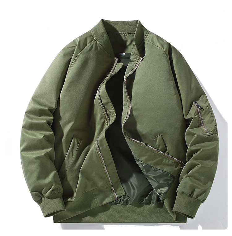 Herr bomberjacka vår höst mode premium par jacka snygg design_voghion.com