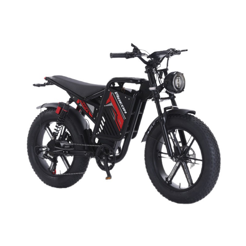 Bicicleta eléctrica de neumáticos anchos bicicletas eléctricas EBiK motor eléctrico de doble amortiguación bicicletas eléctricas de doble tracción