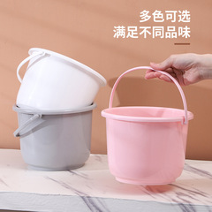 プラスチック製の小さな厚みのあるバケツ、家庭用ゴミ箱、ポータブル花の水やりバケツ、アートバケツ、おもちゃの収納バケツ、メーカー卸売
