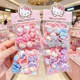 Hello Kitty可爱卡通发圈女童不伤发毛巾圈发绳扎头发饰儿童头绳