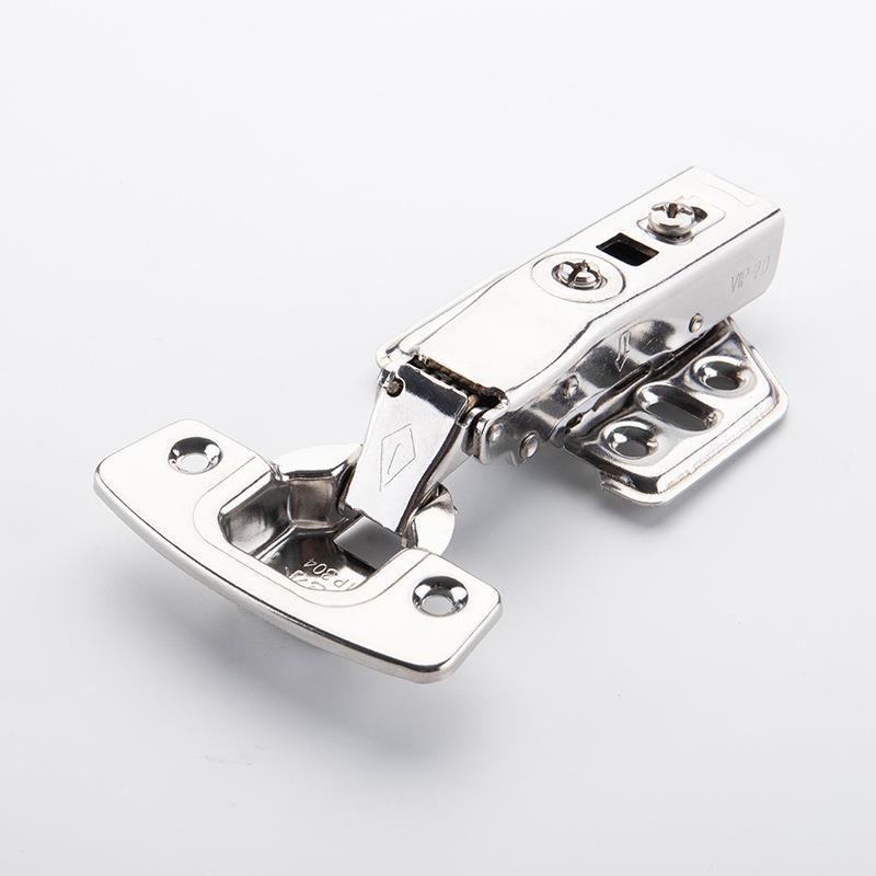 Acero inoxidable 304 amortiguación hidráulica buffer hogar bisagra invisible puerta plana abierta puerta de madera plegable hardware muebles bisagra