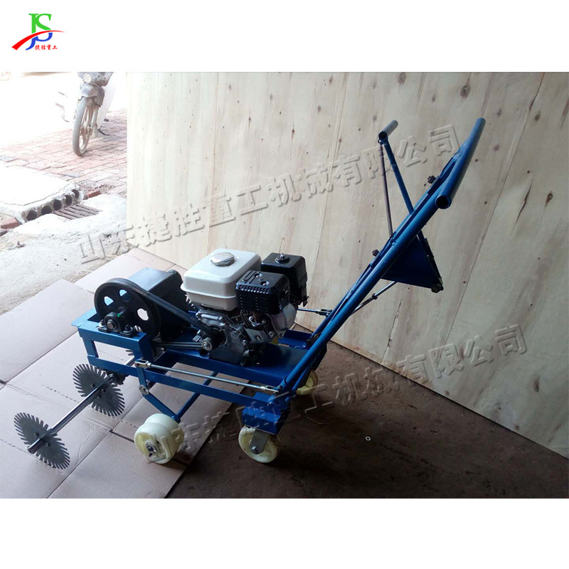 Máquina de marcado césped mano empuje ancho cortador rotatorio cortador hierba pequeño césped natural trasplante equipo redacción